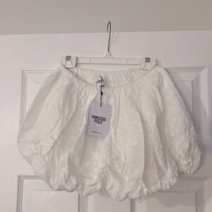 princess polly white balloon skirt